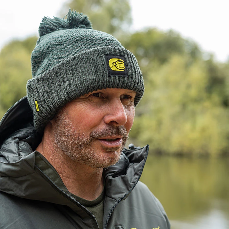 Ridge Monkey APEarel ThermaPro Waterproof Bobble Hat Green